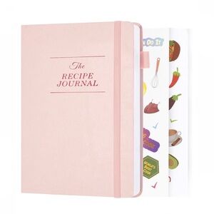 NEW ”The Recipe Journal” Notebook Write Your Own Keep Organized Kitchen Book